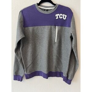 Nike‎ Sweatshirt Men's Large  TCU Horned Frogs Crewneck Pullover